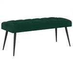 vidaXL Bank mit Knopfheftung Dunkelgr&uuml;n 110 x 40 x 46 cm Samt