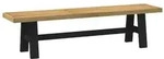 vidaXL Esstischbank NOAIN 160 x 41 x 45 cm Massives Kiefernholz Natur