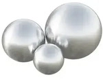 vidaXL Geb&uuml;rsteter Ball 3 pcs &Oslash; 20 cm Silber Edelstahl 201