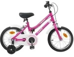 vidaXL Kinderfahrrad 14 Zoll f&uuml;r 3-5 Jahre alt Pink Wei&szlig;