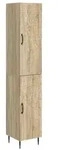 vidaXL Schrankset 2 pcs Sonoma-Eiche 33 x 34,5 x 89,5 cm Holzwerkstoff
