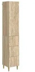 vidaXL Schrankset 2 pcs Sonoma-Eiche 33 x 34,5 x 90 cm Holzwerkstoff