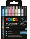 POSCA Pigmentmarker PC1MR, 8er Box, farbig sortiert
