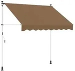 vidaXL Manuell einziehbare Markise Beige 100 cm