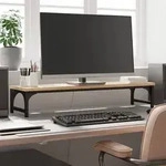 vidaXL Monitorst&auml;nder Sonoma-Eiche 85x23x15,5 cm Holzwerkstoff