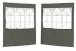 vidaXL Party Zelt Seitenteil 2 pcs 200 x 195 cm Anthrazit PE und Stahl