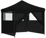 vidaXL Party-Zelt Schwarz 292 x 292 x 315 cm Oxford-Stoff