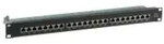 "EFB Patchpanel STP 24xRJ45 Cat.6, 19" 1HE, schwarz, geschirm"