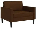 vidaXL XL-Sessel Braun Kunstwildleder