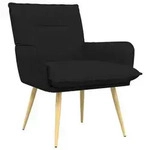 vidaXL Sessel Schwarz Stoff