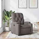 vidaXL Relaxsessel Taupe Stoff