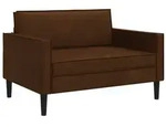 vidaXL XXL-Sessel Braun Kunstwildleder