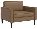 vidaXL XL Sessel Cappuccino Kunstleder