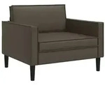 vidaXL XL-Sessel Braun Kunstleder