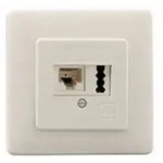 ZE-KOM Kombidose IAE/UAE 8(6)-TAE 6 F+N - Wanddose - TAE-F+N, RJ-45 (6-polig)