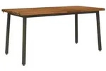 vidaXL Live Edge Esstisch 160 x 90 x 75 cm Massivholz Akazie Natur