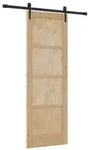 vidaXL Schiebet&uuml;r ORKDAL Natur 73,5 x 211 cm Massives Kiefernholz