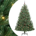 vidaXL K&uuml;nstlicher klappbarer Weihnachtsbaum Gr&uuml;n 240 cm