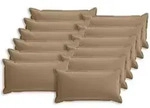 vidaXL Kissenbezug 12 stk. HOUTEN Taupe 40 x 80 cm Polyester