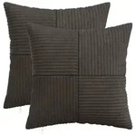 vidaXL Kissenbezug 2 pcs ALMELO Anthrazit 40 x 40 cm Cord
