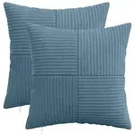 vidaXL Kissenbezug 2 pcs ALMELO Blau 40 x 40 cm Cord