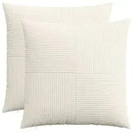 vidaXL Kissenbezug 2 pcs ALMELO Creme 65 x 65 cm Cord