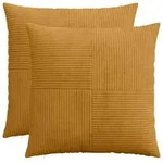 vidaXL Kissenbezug 2 pcs ALMELO Gelb 80 x 80 cm Cord
