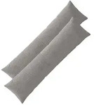 vidaXL Kissenbezug 2 pcs ALMELO Hellgrau 40 x 145 cm Cord