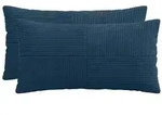 vidaXL Kissenbezug 2 pcs ALMELO Marineblau 40 x 80 cm Cord