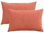 vidaXL Kissenbezug 2 pcs ALMELO Rot-Orange 50 x 75 cm Cord