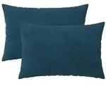 vidaXL Kissenbezug 2 pcs HEERLEN Blau 50 x 75 cm Samt