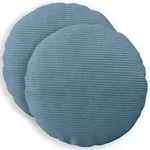vidaXL Kissenbezug 2 pcs HEERLEN Blau &Oslash; 50 cm Cord