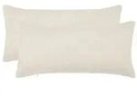 vidaXL Kissenbezug 2 pcs HEERLEN Creme 40 x 70 cm Boucl&eacute;