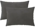 vidaXL Kissenbezug 2 pcs HEERLEN Dunkelgrau 50 x 70 cm Samt