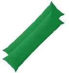 vidaXL Kissenbezug 2 pcs HEERLEN Gr&uuml;n 40 x 145 cm Polyester