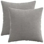 vidaXL Kissenbezug 2 pcs HEERLEN Hellgrau 50 x 50 cm Cord