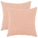 vidaXL Kissenbezug 2 pcs HEERLEN Rosa 45 x 45 cm Boucl&eacute;