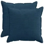 vidaXL Kissenbezug 2 stk. HOUTEN Marineblau 65 x 65 cm Cord