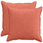 vidaXL Kissenbezug 2 stk. HOUTEN Rot-Orange 80 x 80 cm Cord
