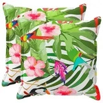 vidaXL Kissenbezug 2 stk. HOUTEN Schwarz 70 x 70 cm Polyester