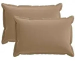 vidaXL Kissenbezug 2 stk. HOUTEN Taupe 40 x 60 cm Polyester