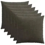 vidaXL Kissenbezug 6 pcs ALMELO Anthrazit 70 x 70 cm Cord