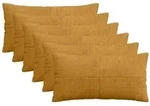 vidaXL Kissenbezug 6 pcs ALMELO Gelb 40 x 80 cm Cord