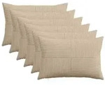 vidaXL Kissenbezug 6 pcs ALMELO Taupe 30 x 50 cm Cord