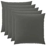 vidaXL Kissenbezug 6 pcs HEERLEN Anthrazit 65 x 65 cm Polyester