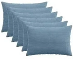 vidaXL Kissenbezug 6 pcs HEERLEN Blau 50 x 70 cm Cord