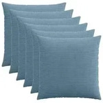 vidaXL Kissenbezug 6 pcs HEERLEN Blau 60 x 60 cm Cord