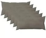 vidaXL Kissenbezug 6 pcs HEERLEN Hellgrau 40 x 80 cm Samt