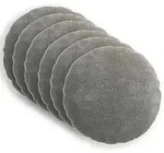 vidaXL Kissenbezug 6 pcs HEERLEN Dunkelgrau &Oslash; 40 cm Chenille-Stoff