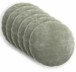 vidaXL Kissenbezug 6 pcs HEERLEN Gr&uuml;n &Oslash; 40 cm Chenille-Stoff
